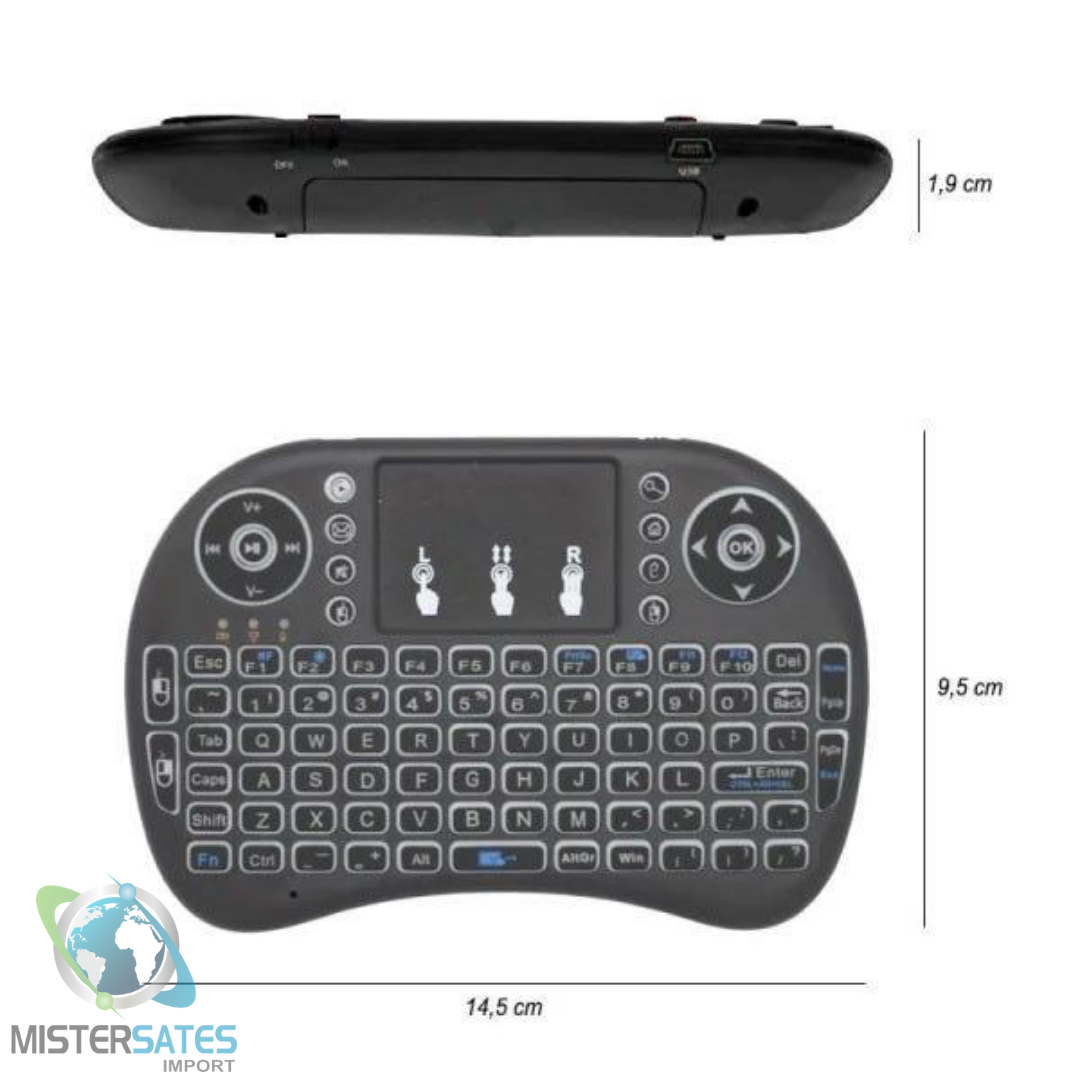 Mini Teclado Wireless Touch: Digite Mais Rápido em Celular, PC, Android TV  e Smart! - Online - Teclado para TV - Magazine Luiza